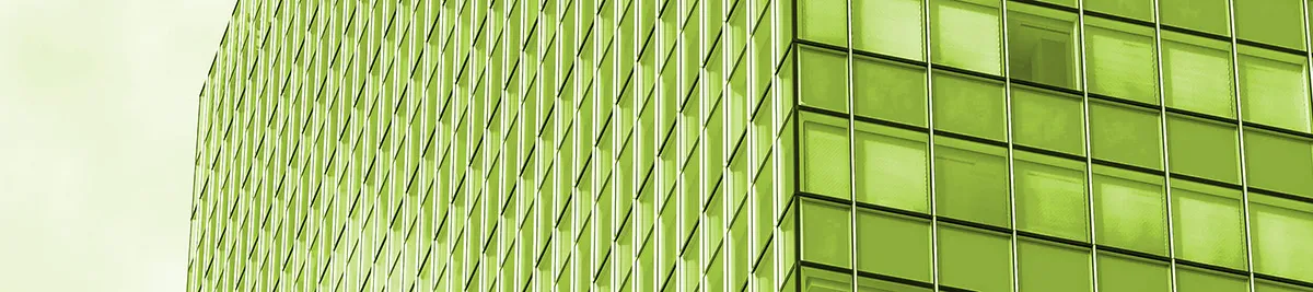 green skyscraper building